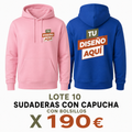 Lote 10 Sudaderas Capucha Canguro