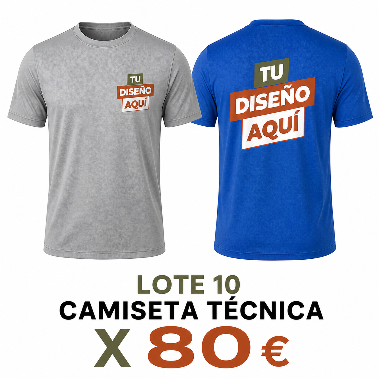 Lote 10 camisetas Tecnicas