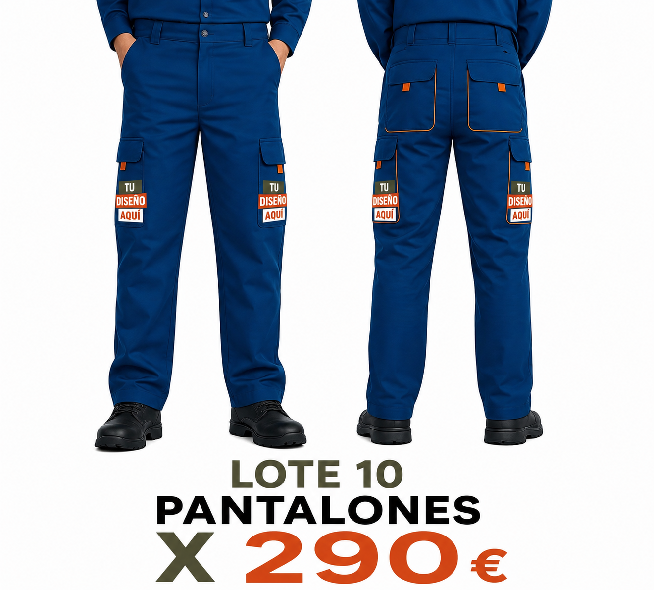 Lote 10 Pantalon Bicolor