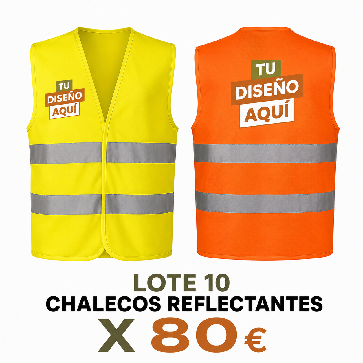 Lote 10 Chalecos Alta Visibilidad