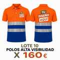 Lote 10 Polos Alta Visibilidad