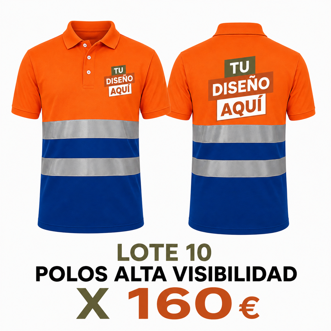 Lote 10 Polos Alta Visibilidad