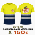 Lote 10 Camisetas Alta Visibilidad