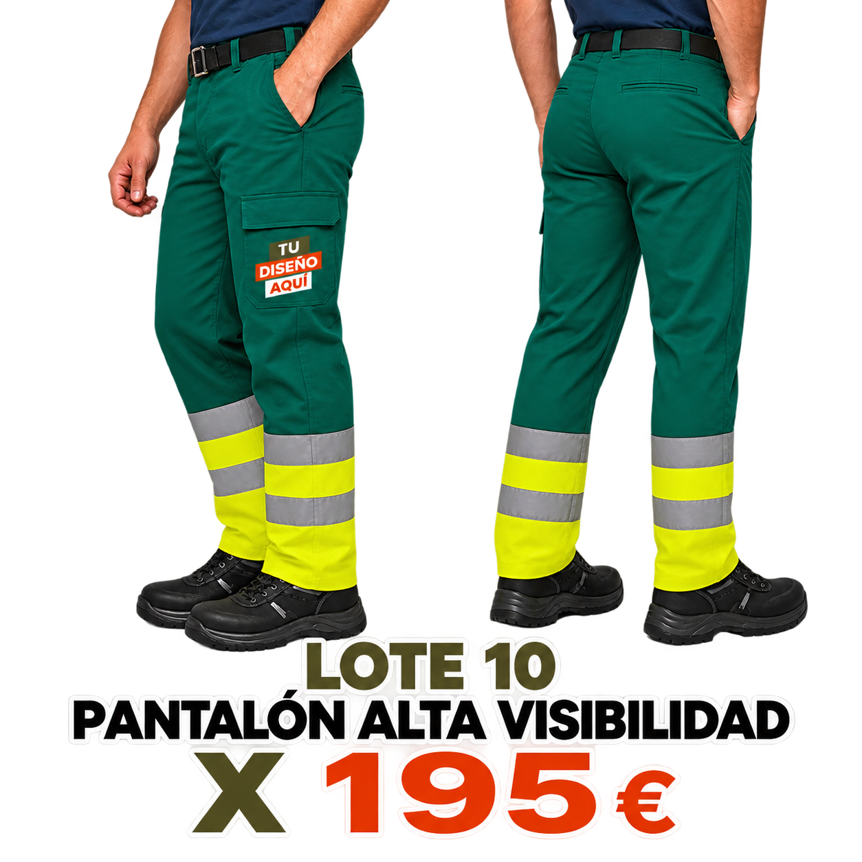 Lote 10 Pantalones Alta Visibilidad