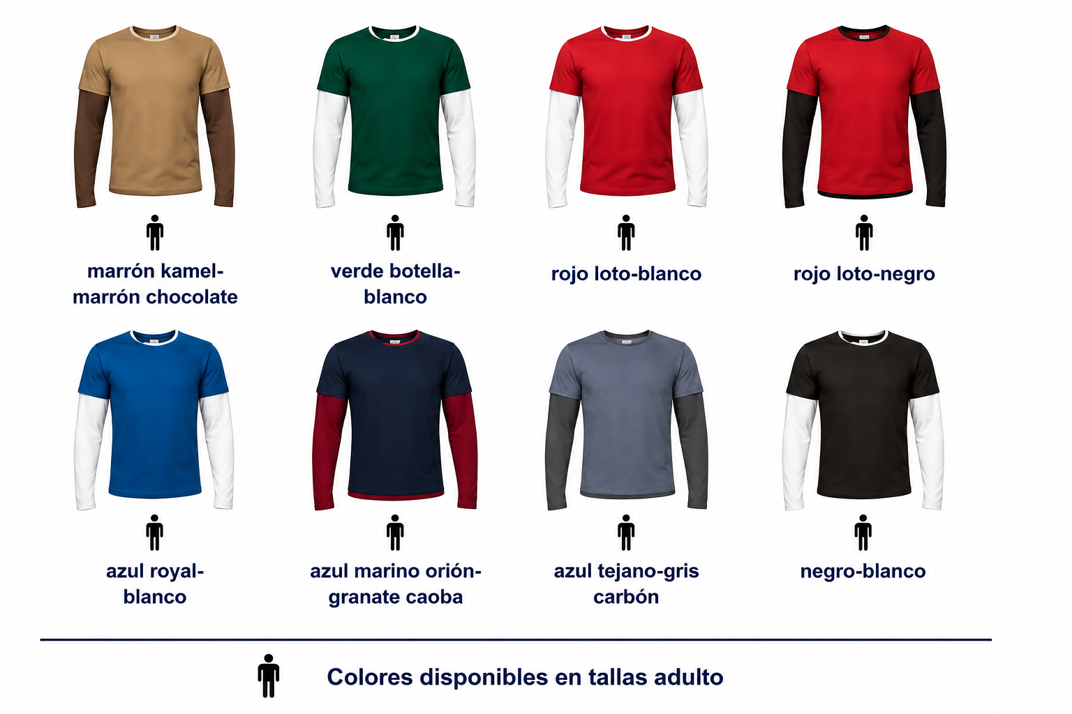 Camiseta M. Larga Bicolor
