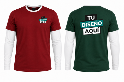 Camiseta M. Larga Bicolor