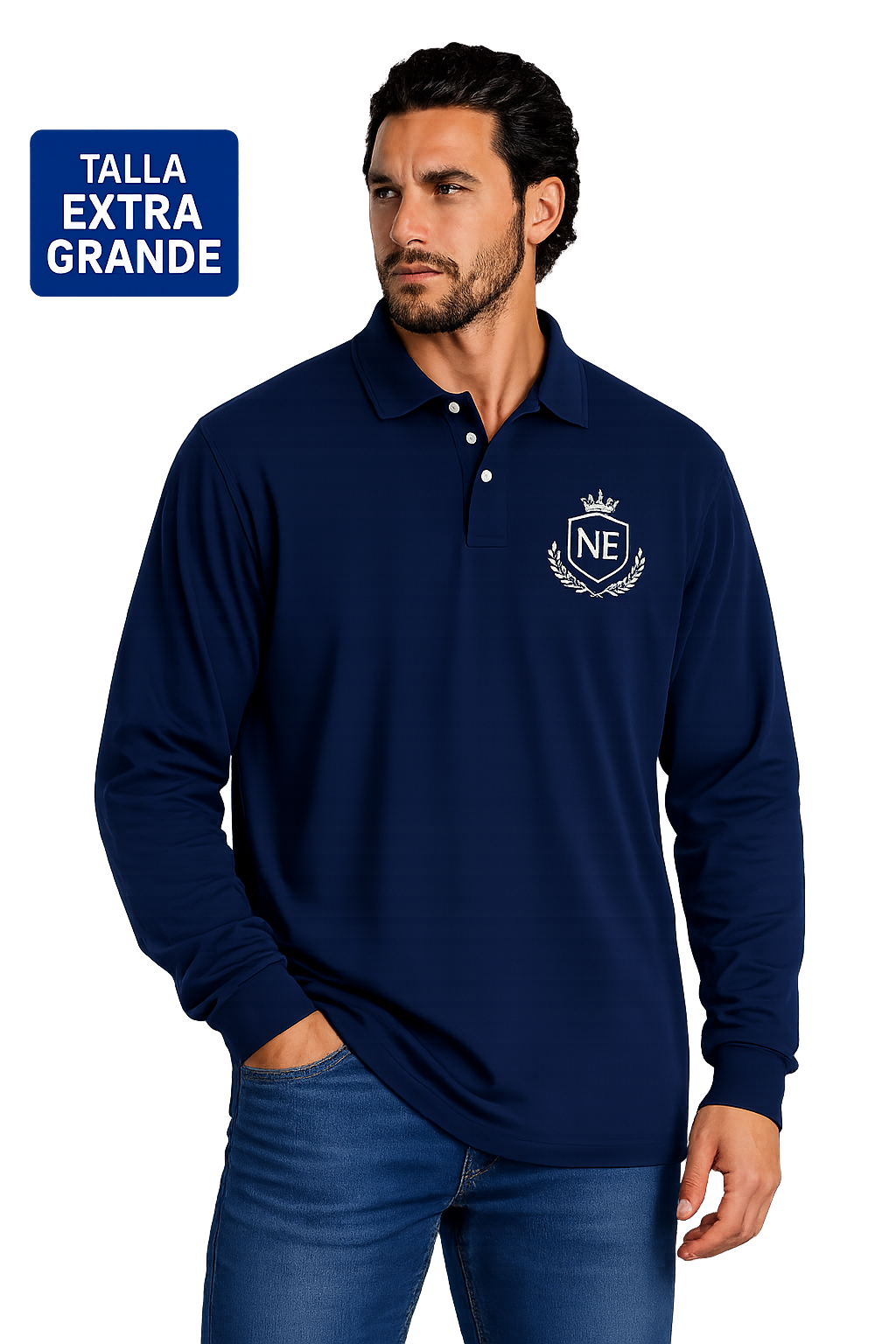 Polo Pique King Size M.Larga