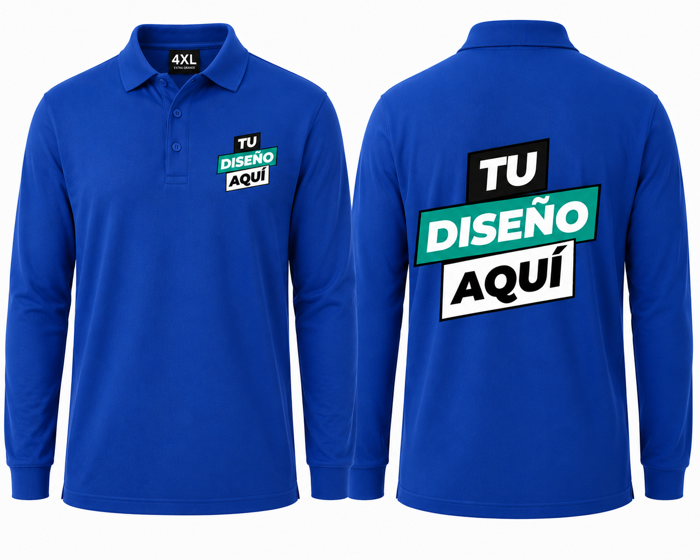 Polo Pique King Size M.Larga