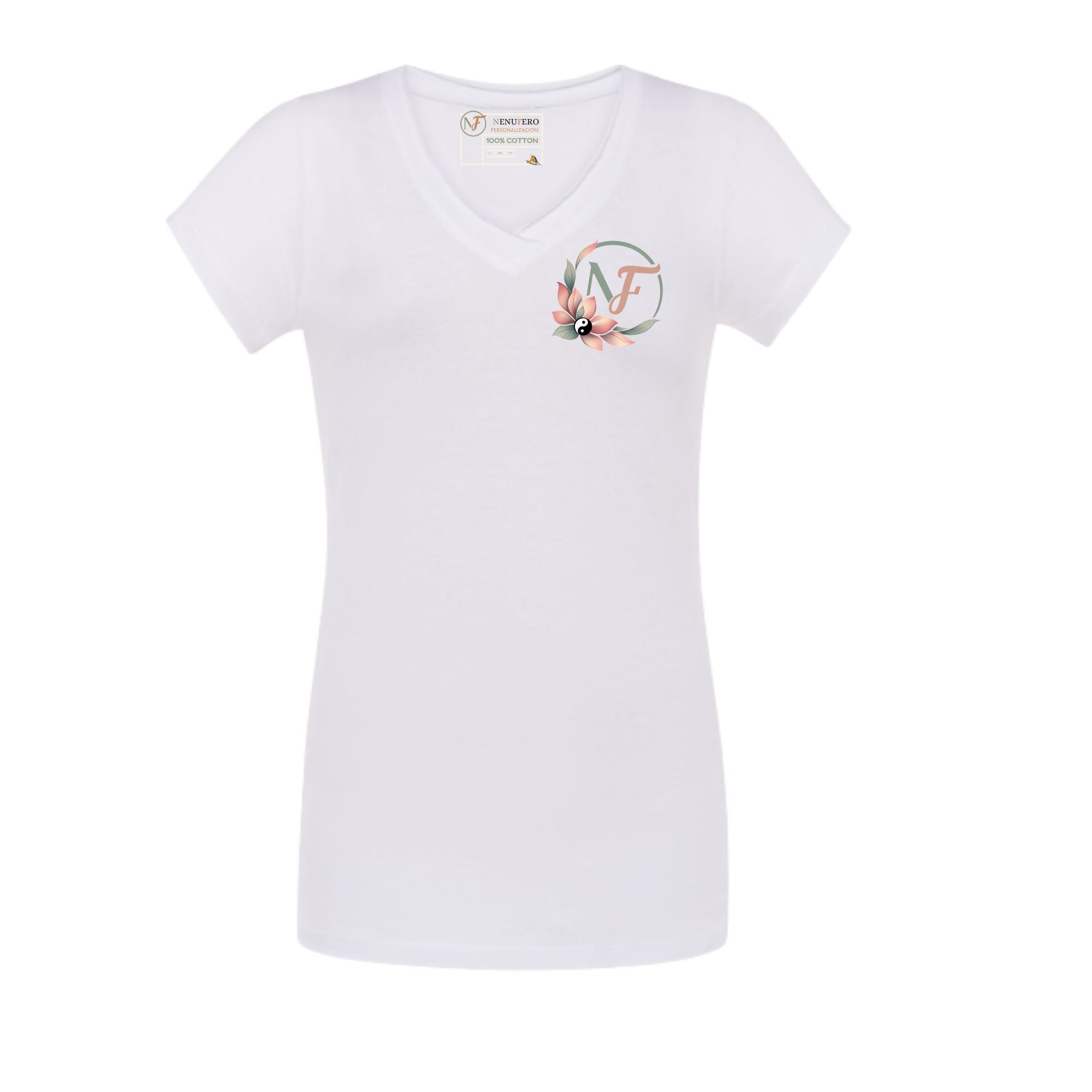 Camiseta Cuello V - Esencial Nenufero